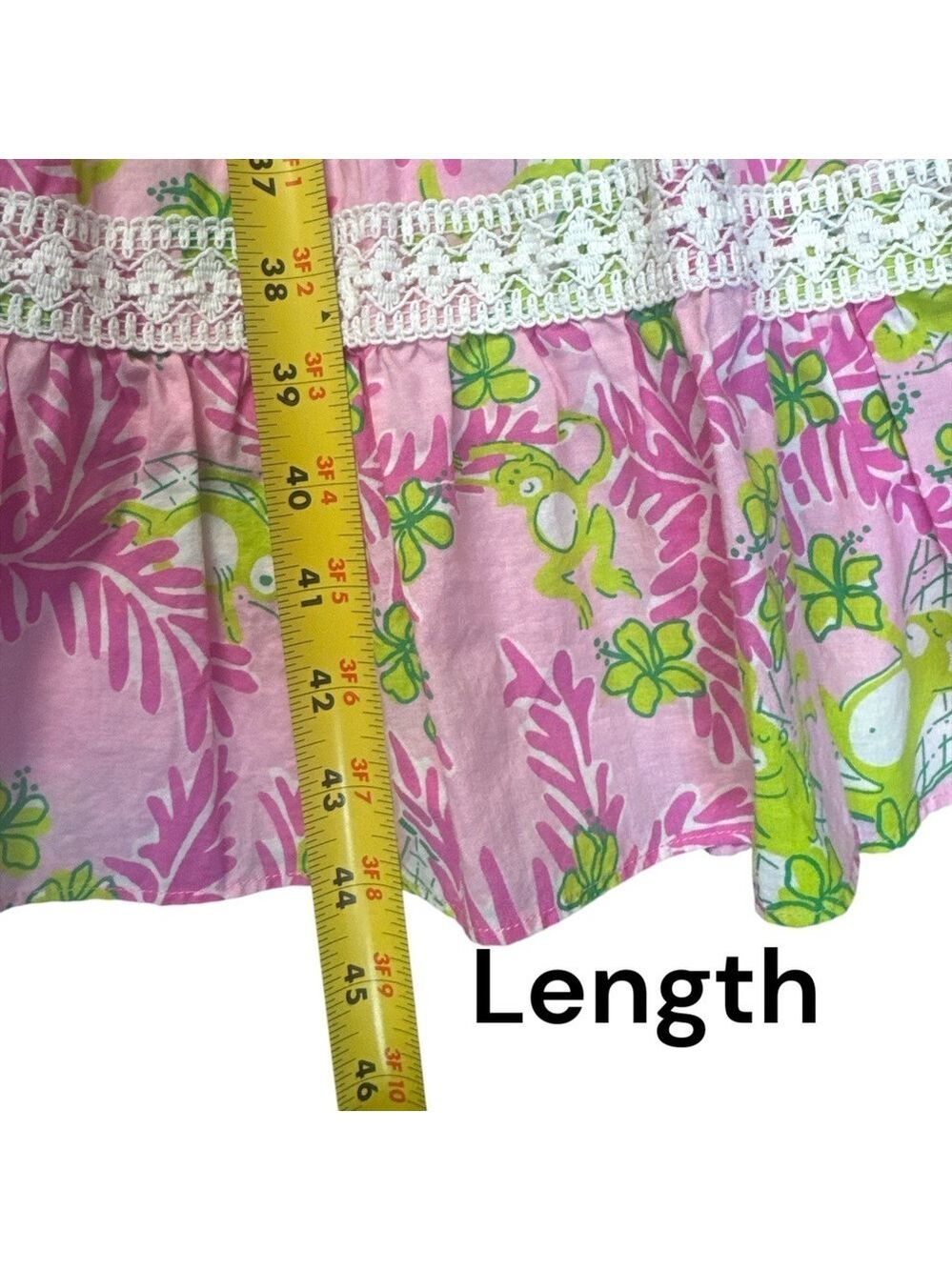 Lilly Pulitzer Women's Mommy & Me Monkey Print Sleeveless Cotton Dress Size 10 - Picture 13 of 16